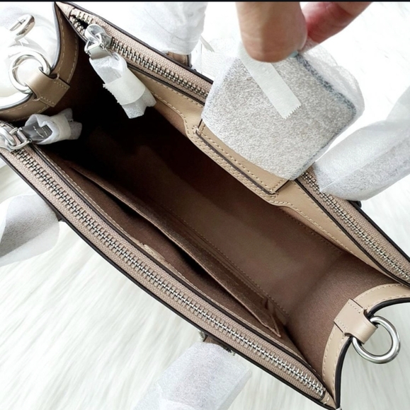 NWT Coach CR097 Debossed C Nina Small Tote Stachel Crossbody Black Handbag - Picture 5 of 5